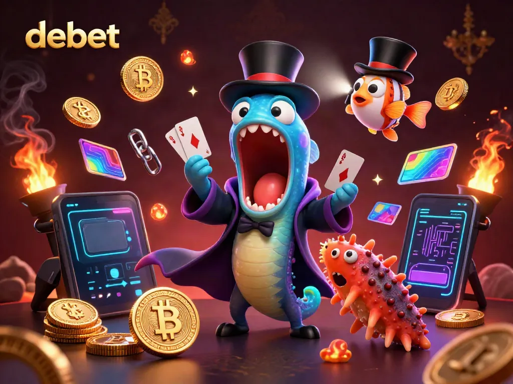 Experience debet's thrilling magic with unique characters and vibrant casino elements