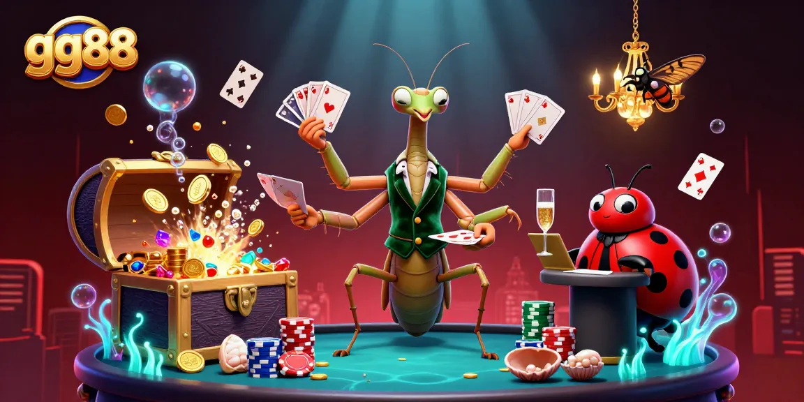 Experience the excitement of gg88 with a colorful 3D casino scene featuring dynamic gaming elements and characters.