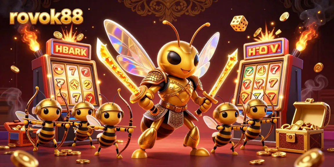 Engage with rokok88’s vibrant casino scene featuring samurai hornet and slot machine excitement.