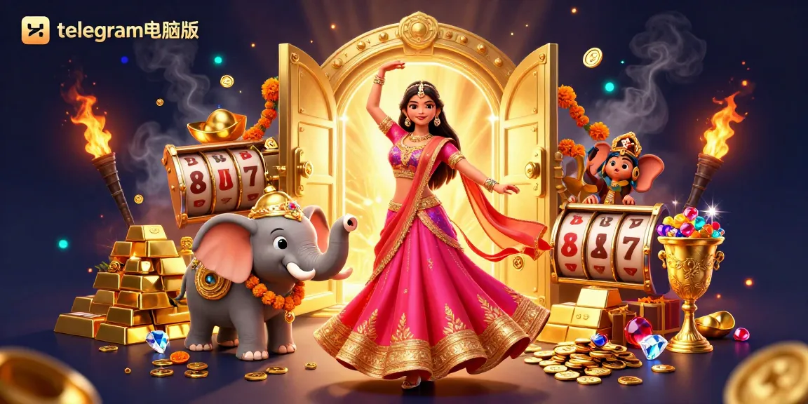 与生动的3D场景互动，突出telegram电脑版游戏体验，展示宝藏和生动的人物。