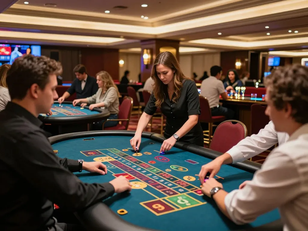 Players engaging in thrilling roulette games at MM 88 casino filled with vibrant ambiance.